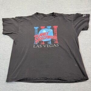 Planet Hollywood‎ Shirt Men L Black Las Vegas Caesars Palace 1994 Grand Opening
